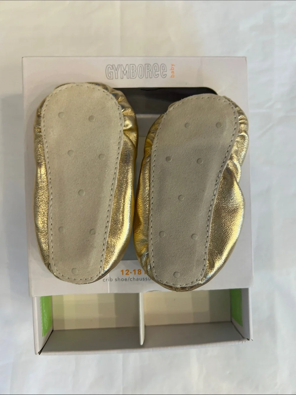 Gymboree Gold Metallic Baby Walker Shoes